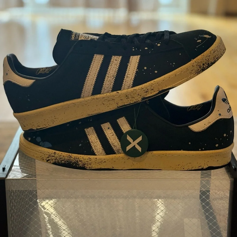 adidas x atmos Campus 80s Cook Super Duper Black Sz 12 – Verified